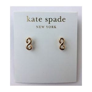 NWT Kate Spade Gold Coloured Infinity Earrings